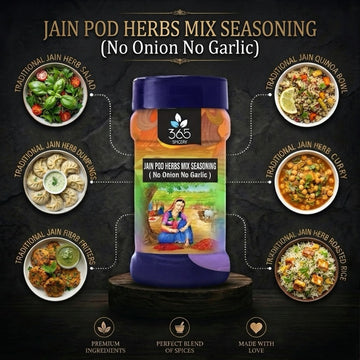 Jain Pod Herbs Mix | Aromatic Culinary Blend | No Onion No Garlic | No Artificial Colours | 365 Spicery