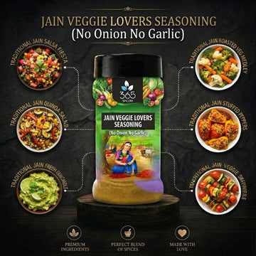 Jain Veggie Lovers Seasoning | Garden Fresh Herb Mix | No Onion No Garlic | Vegan | Jain-Friendly | 365 Spicery