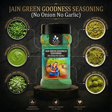 Jain Green Goodness Seasoning | Fresh Herb Infusion | No Onion No Garlic | Gluten-Free | 365 Spicery