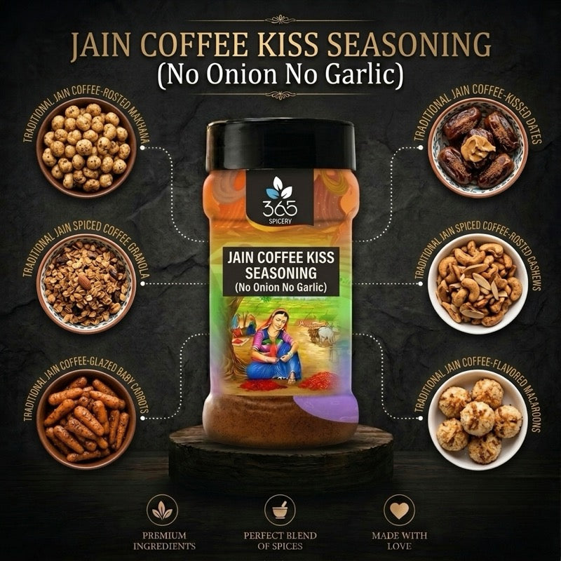 Coffee Kiss Seasoning | Unique Dessert & Snack Spice | No Onion No Garlic | Jain-Friendly | 365 Spicery