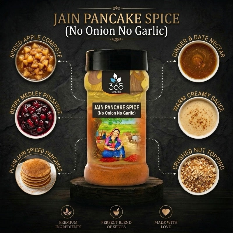 Jain Pancake Spice | Sweet Gourmet Blend | No Onion No Garlic | No Artificial Flavours | Jain-Friendly | 365 Spicery