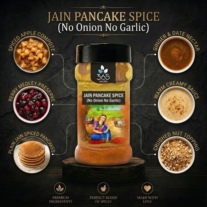 Jain Pancake Spice | Sweet Gourmet Blend | No Onion No Garlic | No Artificial Flavours | Jain-Friendly | 365 Spicery
