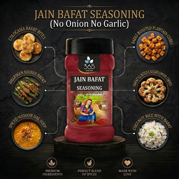 Jain Bafat Seasoning | No Onion No Garlic | Jain-Friendly | No Artificial Flavours | For Street Food | 365 Spicery
