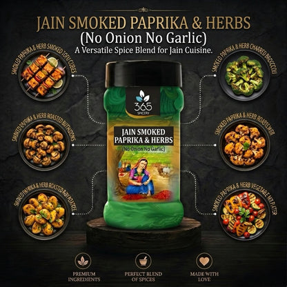 Jain Smoked Paprika & Herbs | No Onion No Garlic | Jain-Friendly | No Artificial Colours | Snacks | 365 Spicery