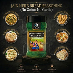 Jain Herb Bread Seasoning | No Onion No Garlic | Jain-Friendly | Gluten-Free | Perfect for Garlic Bread | 365 Spicery
