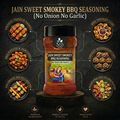 Jain Sweet Smokey BBQ Seasoning | No Onion No Garlic | Jain-Friendly | Vegan | Perfect for Grilling | 365 Spicery