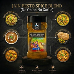 Jain Pesto Spice Blend | No Onion No Garlic | Jain-Friendly | Premium Quality | Fresh Herb Infusion | 365 Spicery