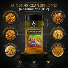 Jain Moroccan Spice Mix | No Onion No Garlic | Jain-Friendly | Premium Quality | Exotic Aromatic Blend | 365 Spicery