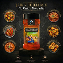 Jain 7 Chilli Mix | No Onion No Garlic | Jain-Friendly | Premium Quality | Intense Heat for Grills | 365 Spicery