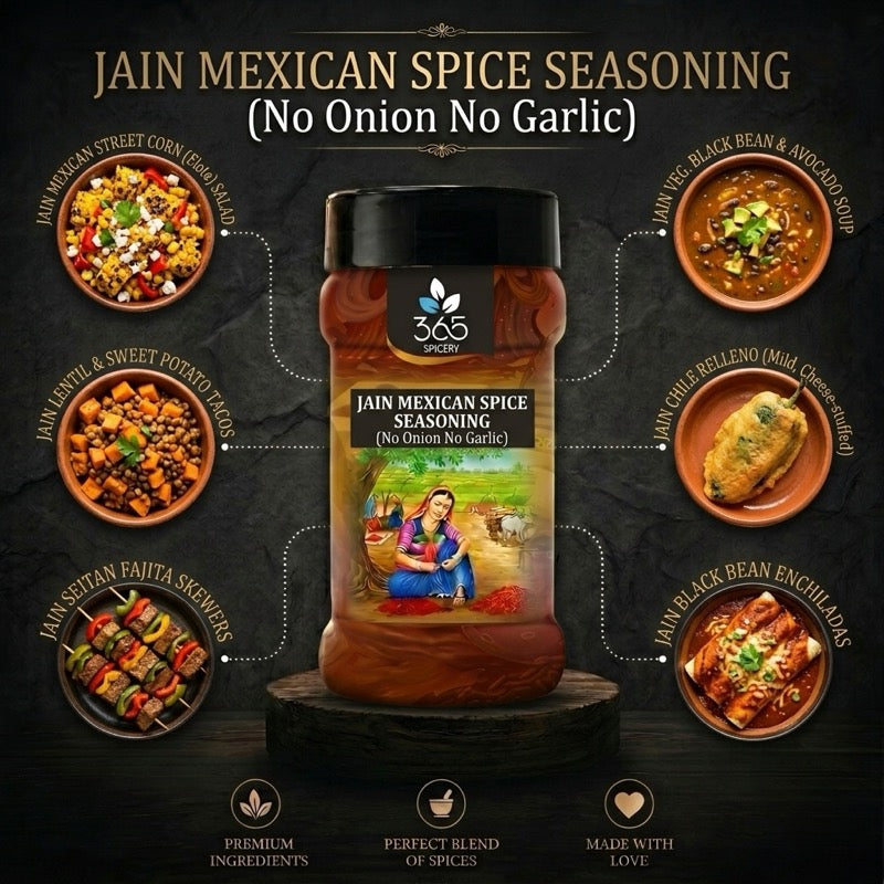 Jain Mexican Spice Seasoning | No Onion No Garlic | Jain-Friendly | No Artificial Colours | Bold Taste | 365 Spicery