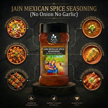 Jain Mexican Spice Seasoning | No Onion No Garlic | Jain-Friendly | No Artificial Colours | Bold Taste | 365 Spicery