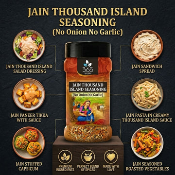 Jain Thousand Island Seasoning | No Onion No Garlic | Jain-Friendly | No Artificial Flavours | Creamy | 365 Spicery