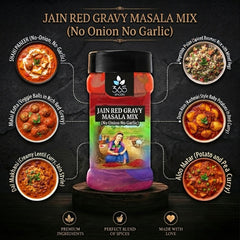 Jain Red Gravy Masala mix | No Onion No Garlic | Jain-Friendly | Authentic Indian Spice Mix | Vegan | 365 Spicery