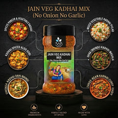 Jain Veg Kadhai Mix | No Onion No Garlic | Jain-Friendly | Traditional Indian Curry Base | Pure | 365 Spicery