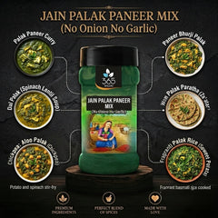 Jain Palak Paneer Mix | No Onion No Garlic | Jain-Friendly | Natural Ingredients | No MSG Added | 365 Spicery
