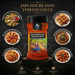 Gochujang Tomato Sauce | Jain-Friendly No Onion No Garlic | Natural Ingredients | Premium Quality | 365 Spicery