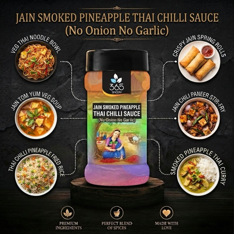 Smoked Pineapple Thai Chilli Sauce Powder Mix | Jain-Friendly No Onion No Garlic | Vegan | 365 Spicery