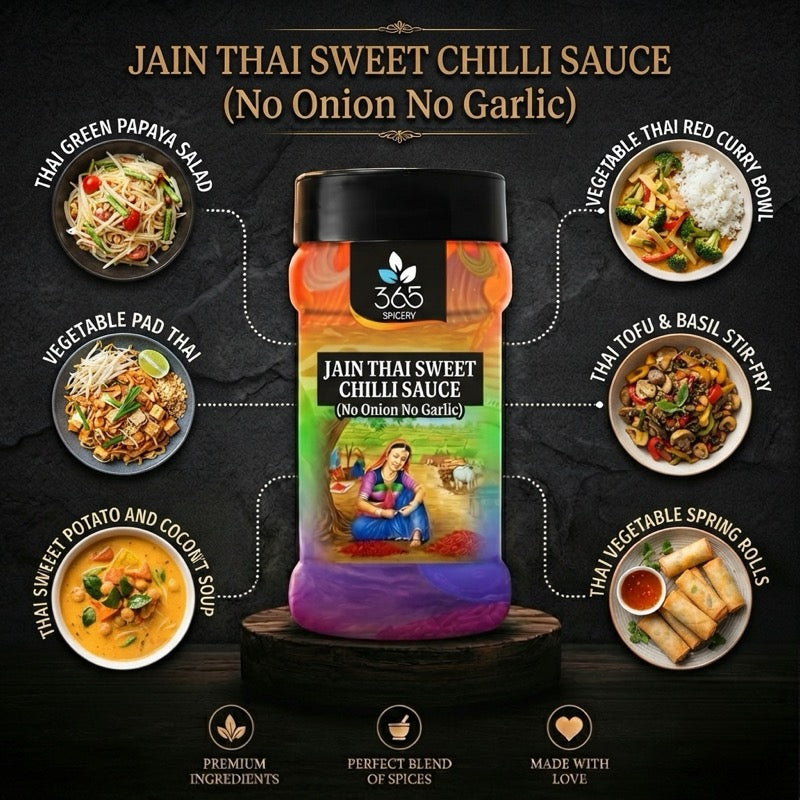 Thai Sweet Chilli Sauce Powder Mix | Jain-Friendly No Onion No Garlic | Premium Quality | No MSG | 365 Spicery