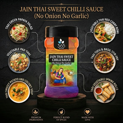 Thai Sweet Chilli Sauce Powder Mix | Jain-Friendly No Onion No Garlic | Premium Quality | No MSG | 365 Spicery