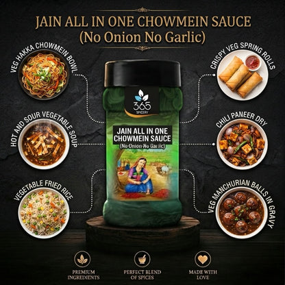 All Purpose Stir Fry Sauce | Jain-Friendly No Onion No Garlic | Gluten-Free | Premium Quality | 365 Spicery