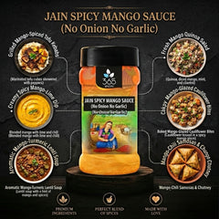Spicy Mango Sauce | Jain-Friendly No Onion No Garlic | Vegan | No Artificial Colours | 365 Spicery