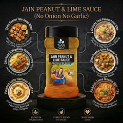 Peanut + Lime Sauce | Jain-Friendly No Onion No Garlic | Gluten-Free | Natural Ingredients | 365 Spicery