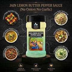 Lemon Pepper Butter Sauce | Jain-Friendly No Onion No Garlic | Vegan | No Artificial Flavours | 365 Spicery