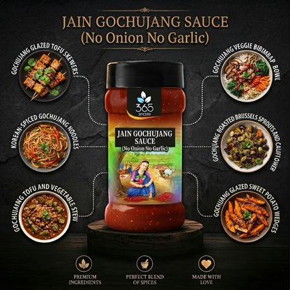 Gochujang Sauce | Jain-Friendly No Onion No Garlic | Authentic Vegan Recipe | No MSG | 365 Spicery