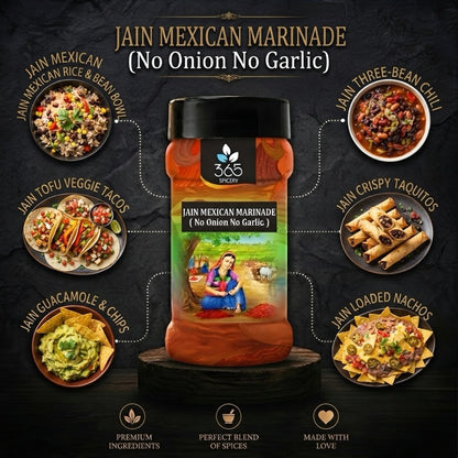 Mexican Marinade | No Onion No Garlic | Jain-Friendly | Zesty & Bold | Natural Ingredients | 365 Spicery