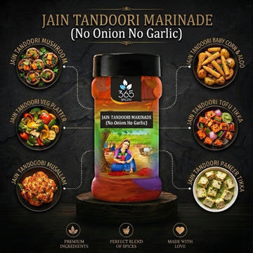 Tandoori Marinade | No Onion No Garlic | Jain-Friendly | Classic Indian Spice Mix | Vegan | 365 Spicery