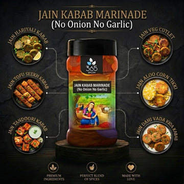 Kabab Marinade | No Onion No Garlic | Jain-Friendly | Authentic Indian Spices | Premium | 365 Spicery