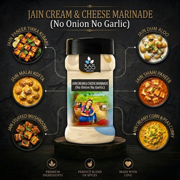 Cream N Cheese Marinade | No Onion No Garlic | Jain-Friendly | No Artificial Flavours | 365 Spicery
