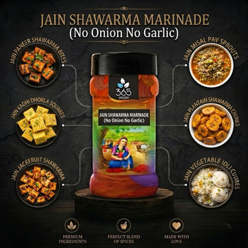 Jain Shawarma Marinade | No Onion No Garlic | For Grills & Kebabs | No MSG | 365 Spicery