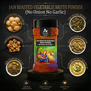 Roasted Vegetable Broth powder | Intense Depth of Flavour | No Onion No Garlic | Vegan | 365 Spicery