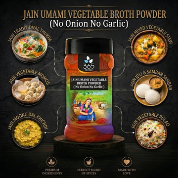Umami Vegetable Broth powder | Deep Savoury Essence | Gluten-Free | Jain-Friendly | 365 Spicery