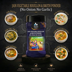 Vegetable Bouillon & Broth powder | Pure Natural Ingredients | Gluten-Free | Jain-Friendly | 365 Spicery