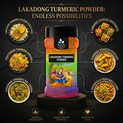 Lakadong Turmeric Powder | Potent Medicinal Spice | Natural Ingredients | Vegan | Gluten-Free | 365 Spicery