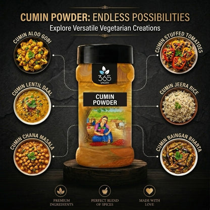 Cumin Powder | Jeera | Essential Indian Spice | Natural Ingredients | Gluten-Free | 365 Spicery