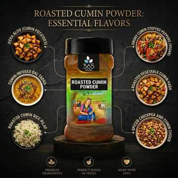 Roasted Cumin Powder | Bhuna Jeera | Smoky Curry Spice | No Artificial Flavours | Vegan | 365 Spicery