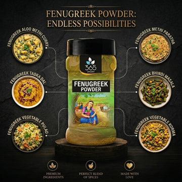 Fenugreek Powder | Methi | Traditional Indian Spice | No Artificial Flavours | Vegan | 365 Spicery