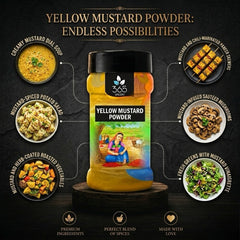 Yellow Mustard Powder | Pungent Culinary Spice | Natural Ingredients | Vegan | Gluten-Free | 365 Spicery