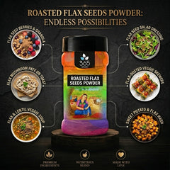 Roasted Flax Seed Powder | Nutrient Dense Superfood | Gluten-Free | No Preservatives | 365 Spicery