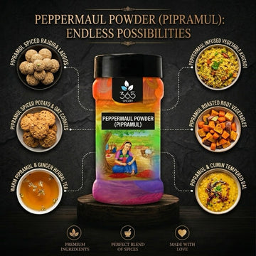 Peppermaul Powder | Pipramul | Traditional Herbal Spice | No Artificial Flavours | Vegan | 365 Spicery