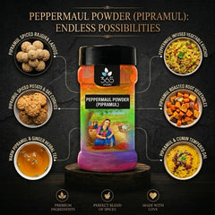 Peppermaul Powder | Pipramul | Traditional Herbal Spice | No Artificial Flavours | Vegan | 365 Spicery
