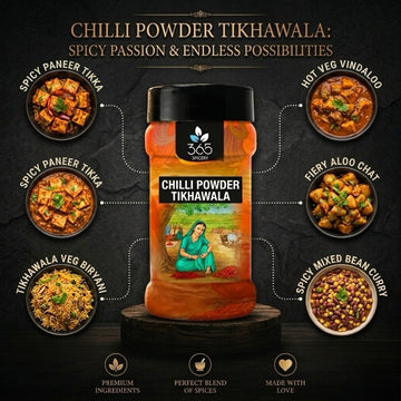 Chilli Powder Tikhawala | Spicy Red Heat | Authentic Indian Curry Spice | Vegan | Natural | 365 Spicery