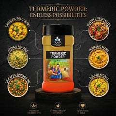 Turmeric Powder Alleppey | High Curcumin Spice | Premium Quality | Vegan | No Artificial | 365 Spicery