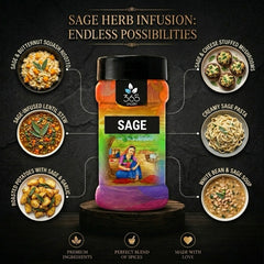 Sage | Earthy Culinary Herb | Premium Quality for Soups & Stuffing | Gluten-Free | No Artificial Colours | 365 Spicery