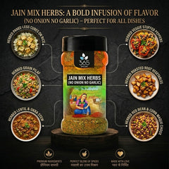 Jain Mix Herbs | No Onion No Garlic Seasoning | Vegan | Authentic Pizza & Pasta Blend | No Artificial Flavours | 365 Spicery