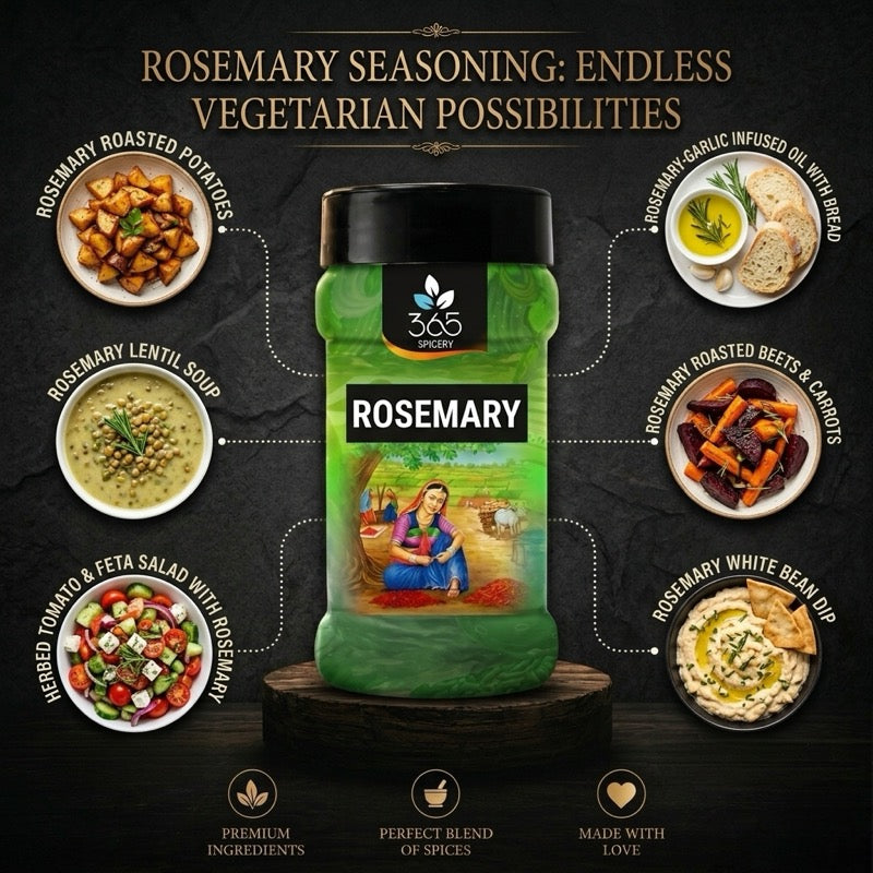 Rosemary | Premium Dried Culinary Herb | Ideal for Roasted Vegetables & Soups | Natural Ingredients | 365 Spicery