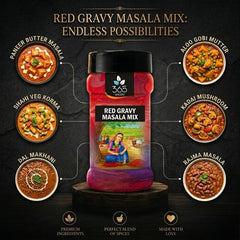 Red Gravy Masala mix | Spicy Tomato-Based Curry Blend | Vegan | Premium Quality | No Artificial Flavours | 365 Spicery
